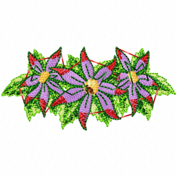 Flowers And Tree Embroidery Design 1 Flowers And Tree Embroidery Design 1